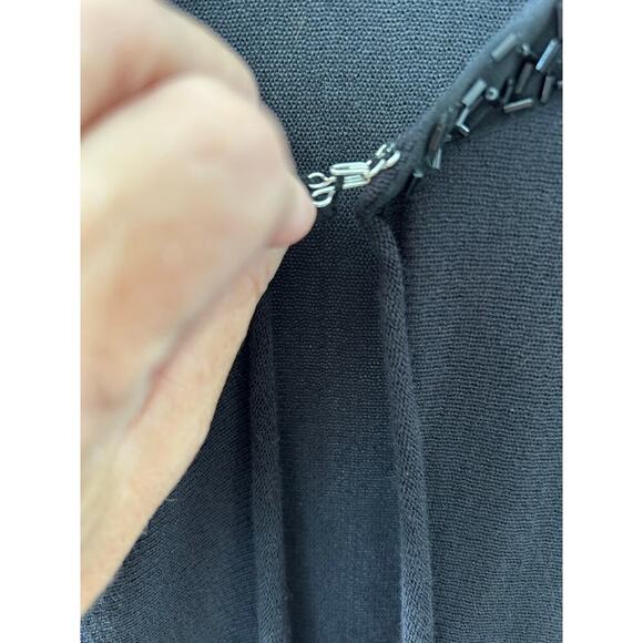 Free People Embellished Cardigan Black Beads Sequins Size S Boho Y2K Style - Picture 6 of 8